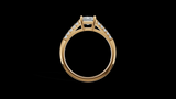Catedral Doble Linea 1ct Emerald - Oro Amarillo - Imagen 2