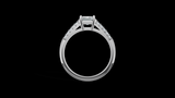 Catedral Doble Linea 1ct Emerald - Oro Blanco - Imagen 2
