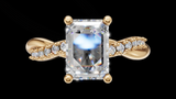 Twist Set 1ct Emerald - Oro Amarillo - Imagen 1