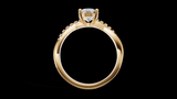 Twist Set 1ct Oval - Oro Amarillo - Imagen 2