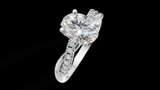 Twist Set 1ct Oval - Oro Blanco - Imagen 3