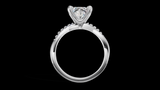 Twist Set 1ct Princess - Oro Blanco - Imagen 2