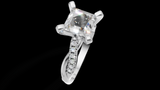 Twist Set 1ct Princess - Oro Blanco - Imagen 3