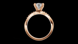 Twist Set 1ct Round - Oro Rosa - Imagen 2