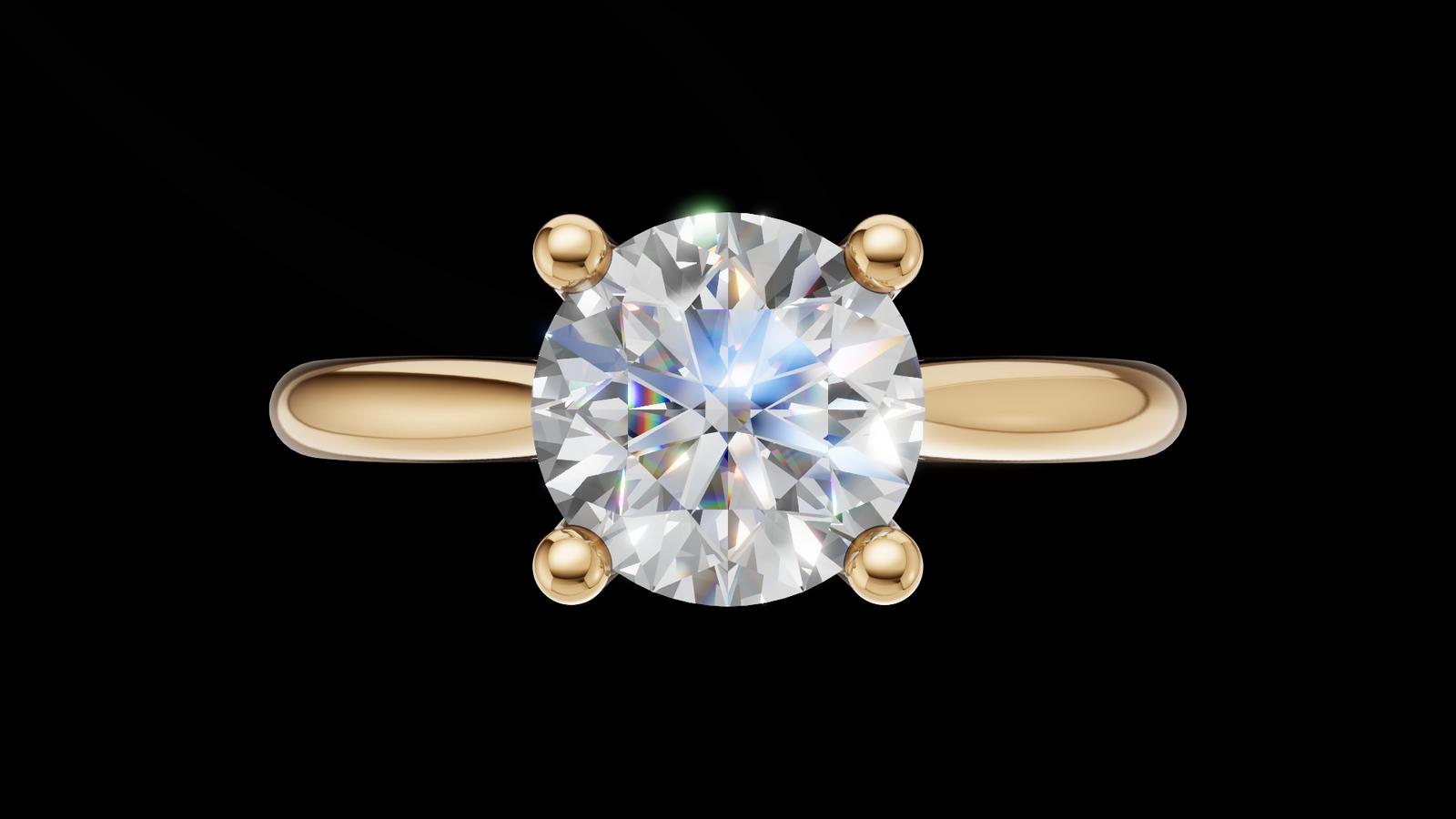 Catedral Minimalista 0.50ct 4u - Oro Amarillo - Imagen 1