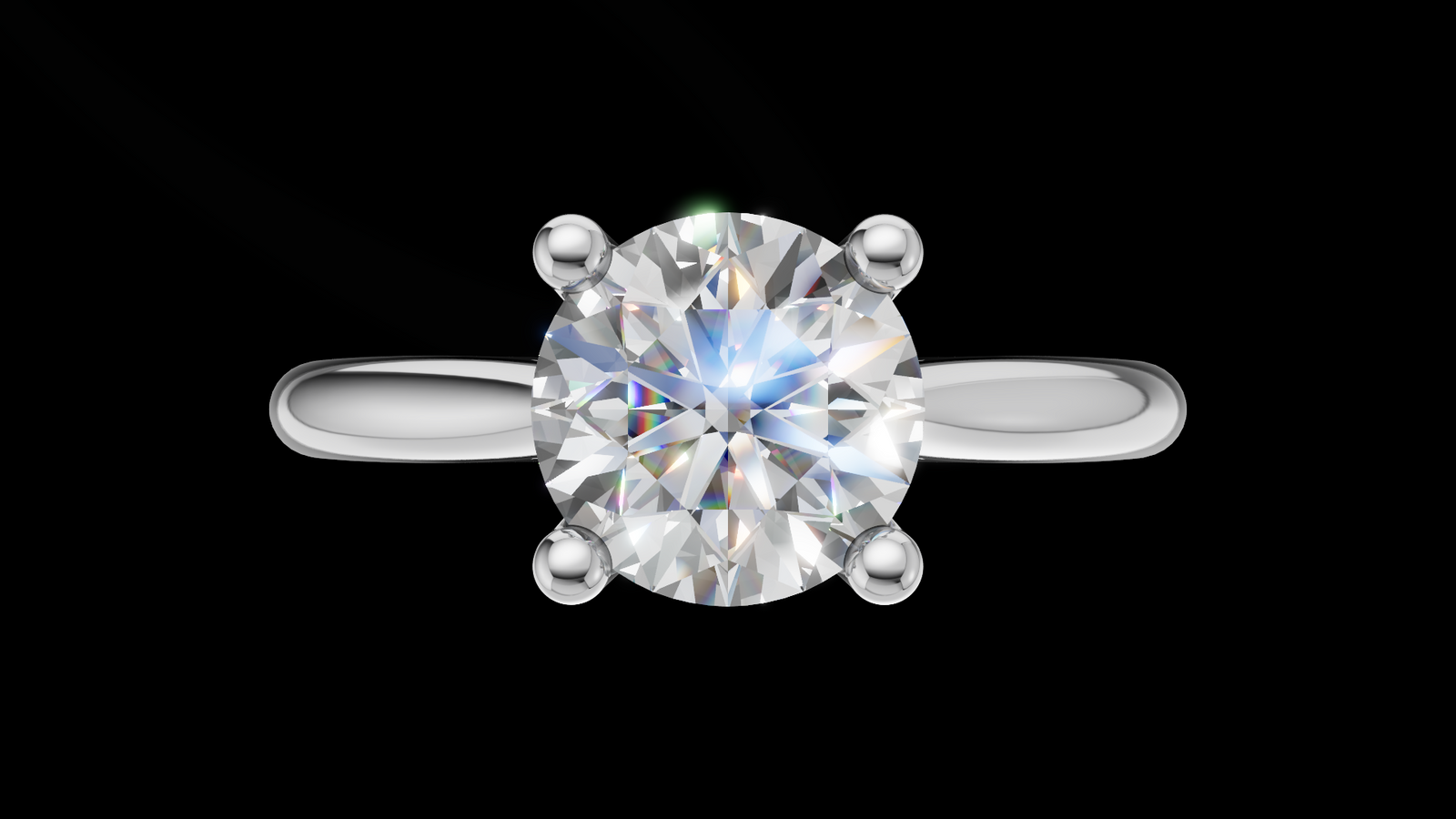 Catedral Minimalista 0.50ct 4u - Oro Blanco - Imagen 1