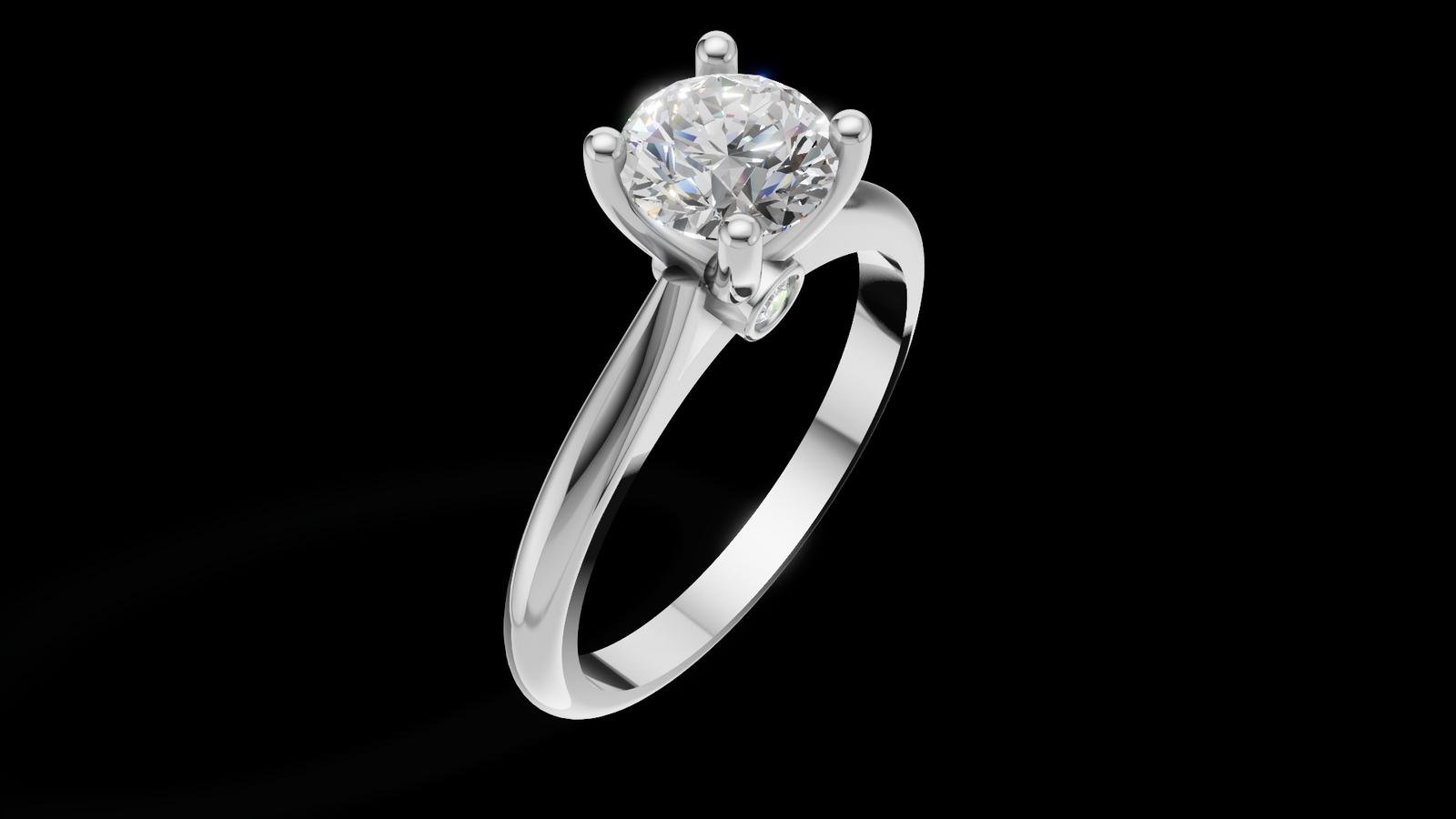 Catedral Minimalista 0.50ct 4u - Oro Blanco - Imagen 3