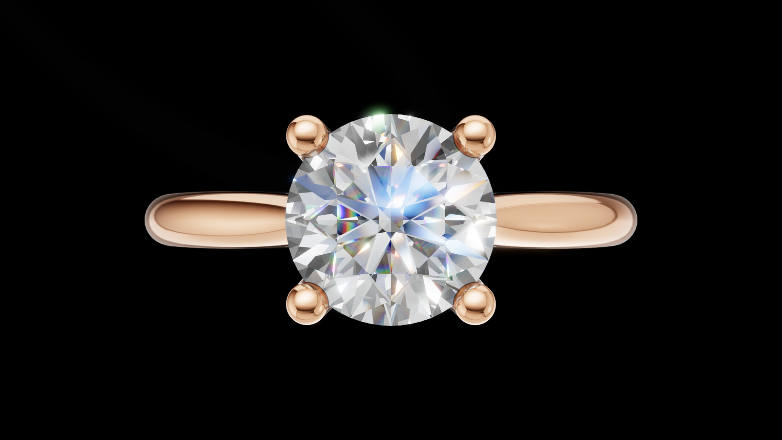 Catedral Minimalista 0.50ct 4u - Oro Rosa - Imagen 1