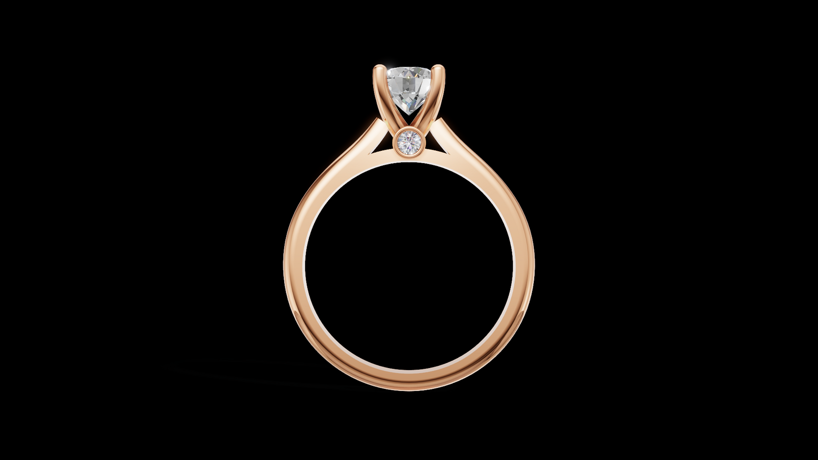 Catedral Minimalista 0.50ct 4u - Oro Rosa - Imagen 2