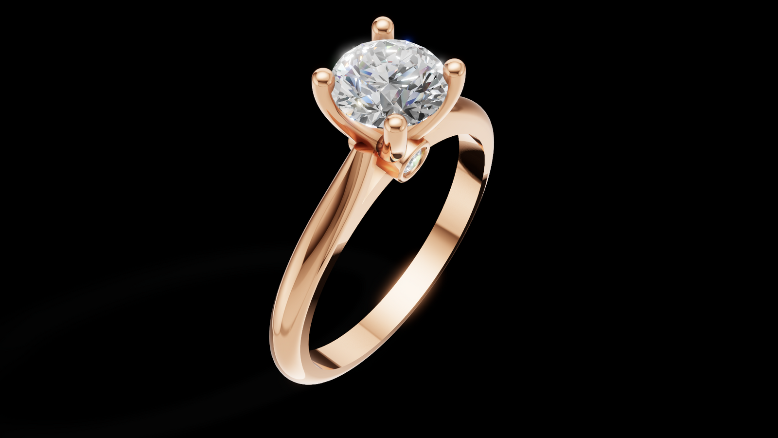 Catedral Minimalista 0.50ct 4u - Oro Rosa - Imagen 3