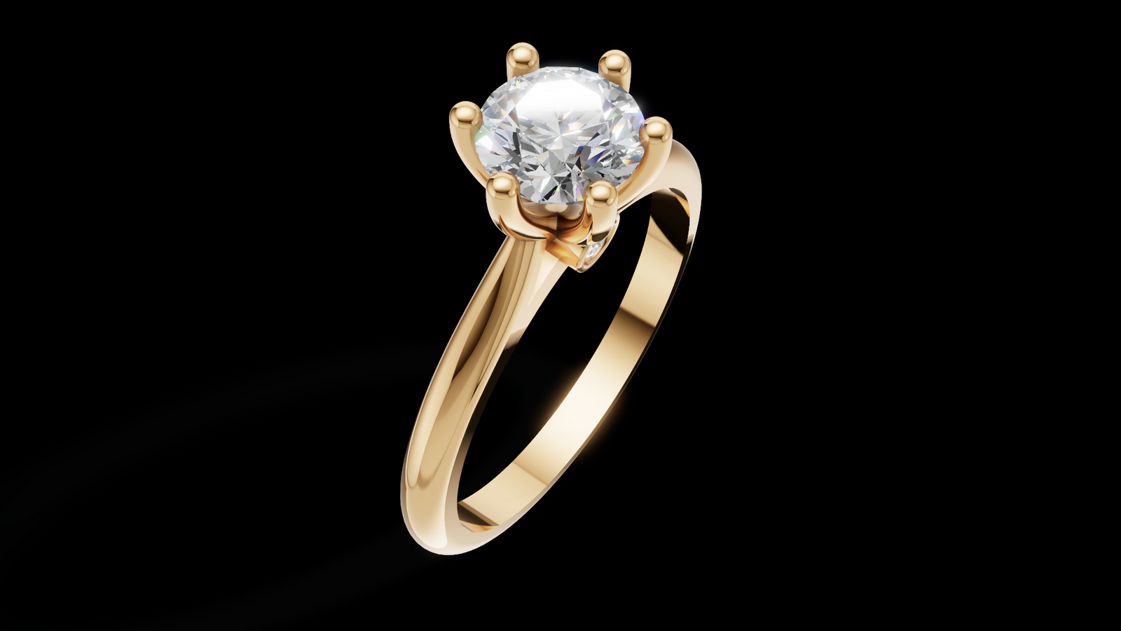 Catedral Minimalista 0.50ct 6u - Oro Amarillo - Imagen 3