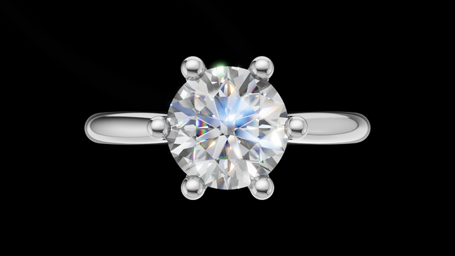 Catedral Minimalista 0.50ct 6u - Oro Blanco - Imagen 1