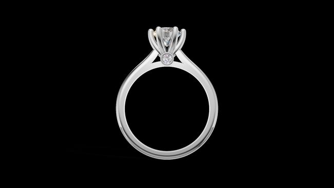 Catedral Minimalista 0.50ct 6u - Oro Blanco - Imagen 2