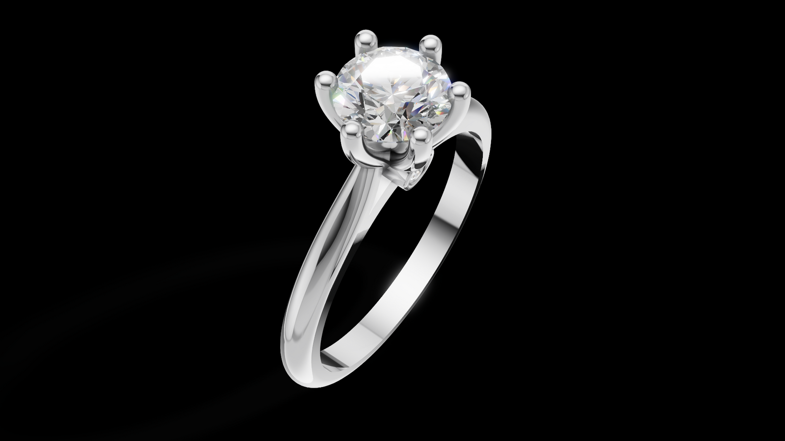 Catedral Minimalista 0.50ct 6u - Oro Blanco - Imagen 3