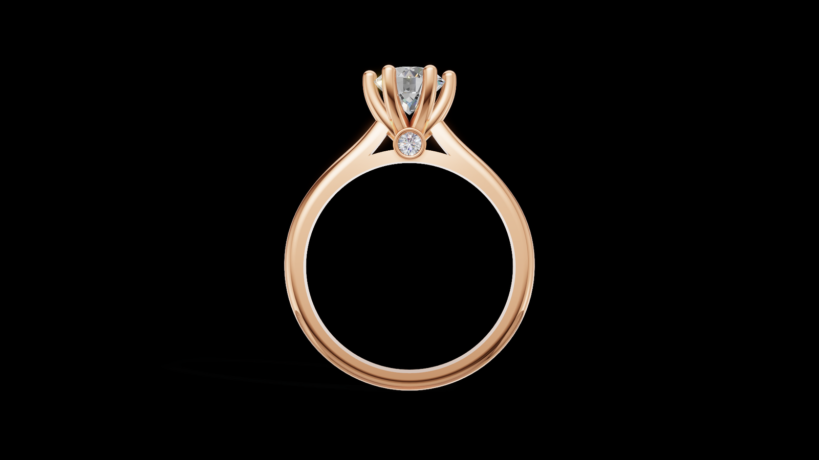 Catedral Minimalista 0.50ct 6u - Oro Rosa - Imagen 2