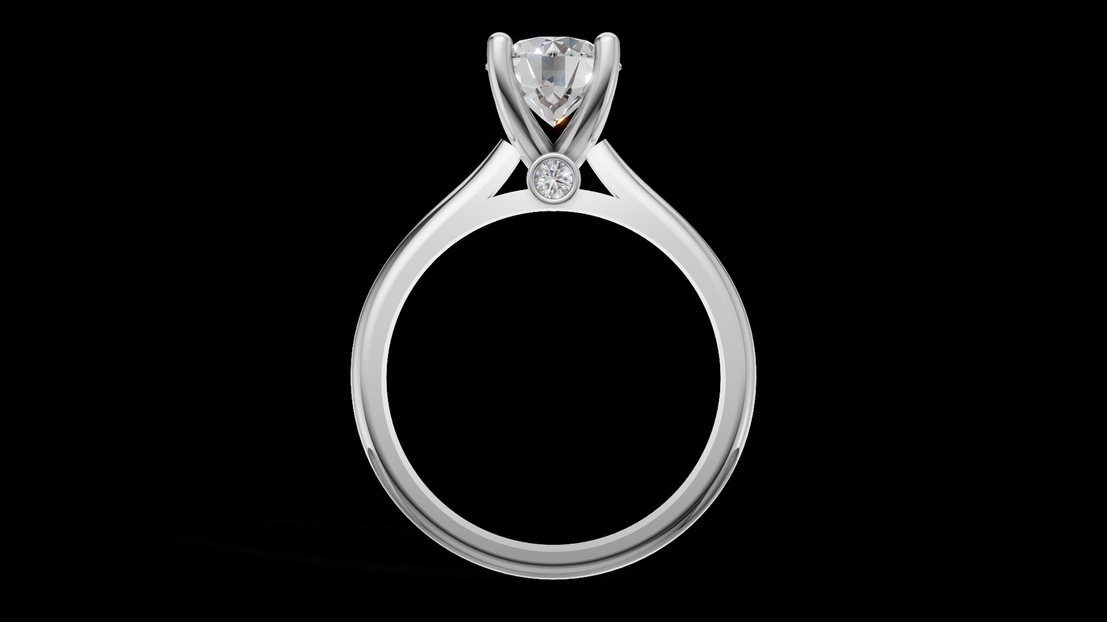Catedral Minimalista 1ct 4u - Oro Blanco - Imagen 2
