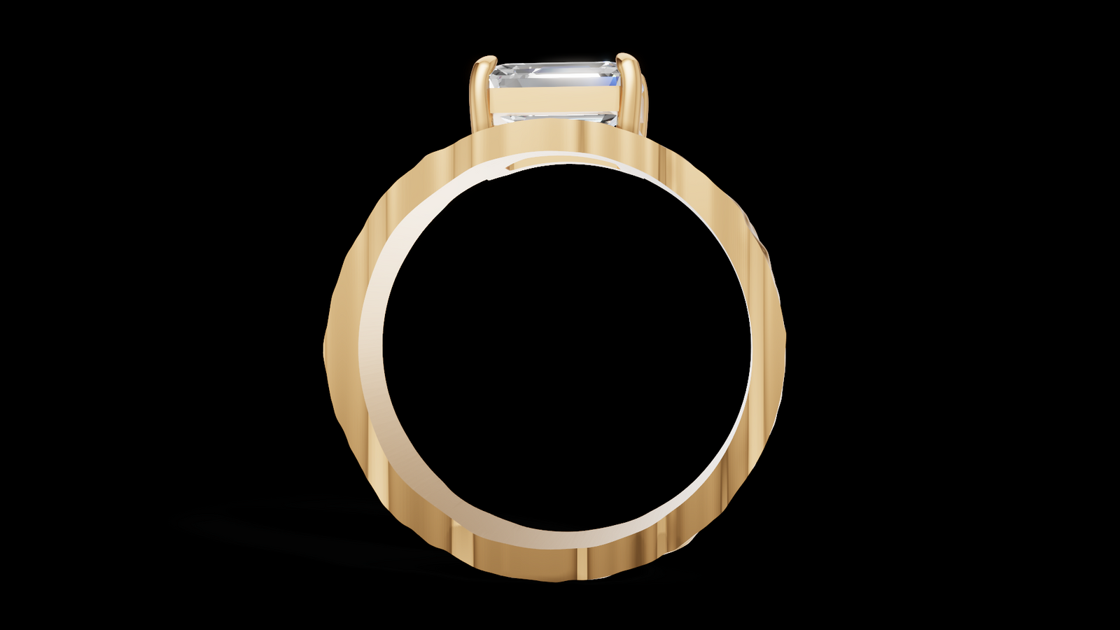 Martelé Emerald 1ct - Oro Amarillo - Imagen 2