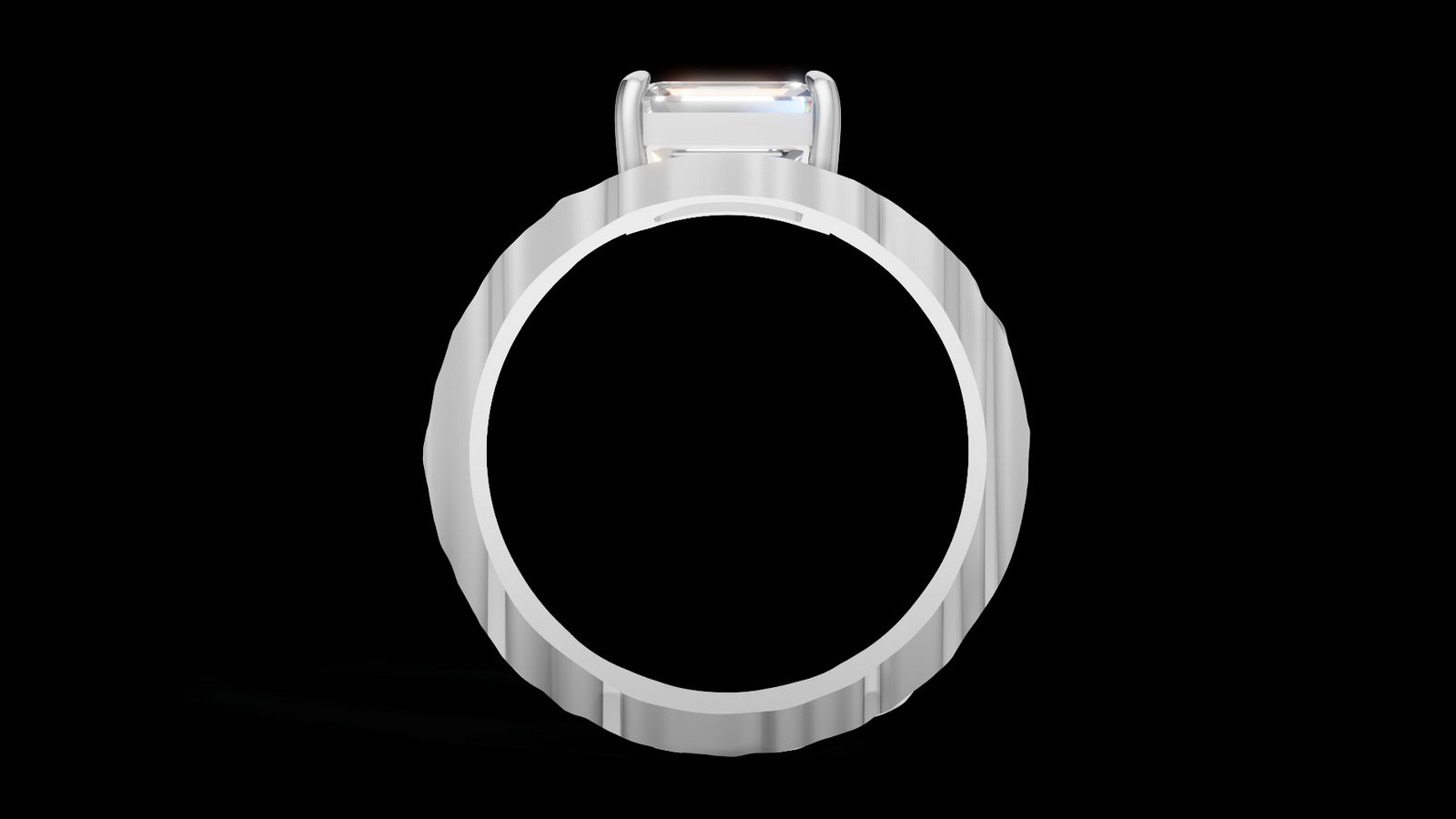 Martelé Emerald 1ct - Oro Blanco - Imagen 2