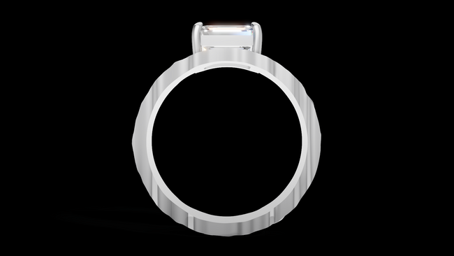 Martelé Emerald 1ct - Oro Blanco - Imagen 2