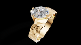 Martelé Oval 1ct - Oro Amarillo - Imagen 3