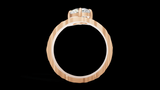 Martelé Oval 1ct - Oro Rosa - Imagen 2