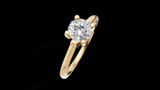 Catedral Cruzada 0.50ct Round - Oro Amarillo - Imagen 3