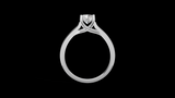 Catedral Cruzada 0.50ct Round - Oro Blanco - Imagen 2