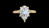 Media Caña 1.5ct Pera - Oro Amarillo - Imagen 1