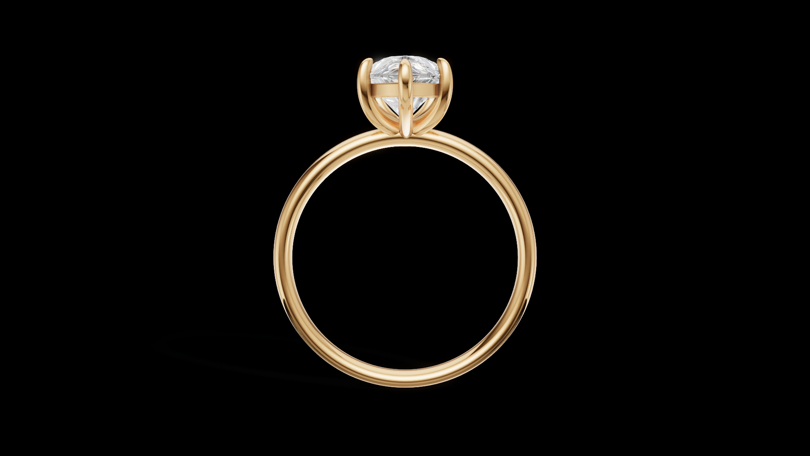Media Caña 1.5ct Pera - Oro Amarillo - Imagen 2