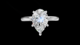 Media Caña 1.5ct Pera - Oro Blanco - Imagen 1