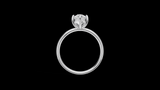 Media Caña 1.5ct Pera - Oro Blanco - Imagen 2