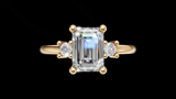 Trio 1ct Emerald - Oro Amarillo - Imagen 1