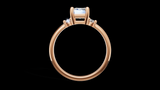 Trio 1ct Emerald - Oro Rosa - Imagen 2
