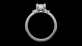 Trio 1ct Oval - Oro Blanco - Imagen 2