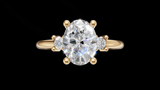 Trio 1ct Oval - Oro Rosa - Imagen 1