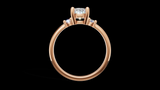 Trio 1ct Oval - Oro Rosa - Imagen 2