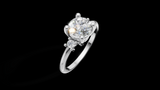 Trio 1ct Round - Oro Blanco - Imagen 3