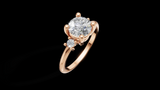 Trio 1ct Round - Oro Rosa - Imagen 3