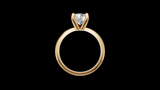 Media Caña Ilusión 1.00ct Round - Oro Amarillo - Imagen 2