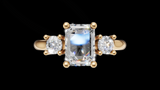 Trio Catedral 1ct Emerald - Oro Amarillo - Imagen 1